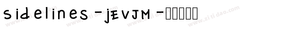Sidelines-jEVJM字体转换