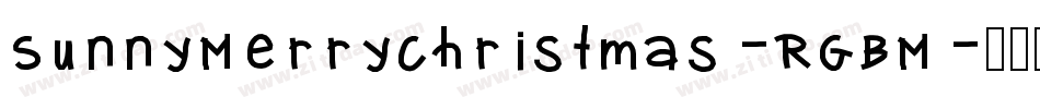 SunnyMerryChristmas-RGBM字体转换