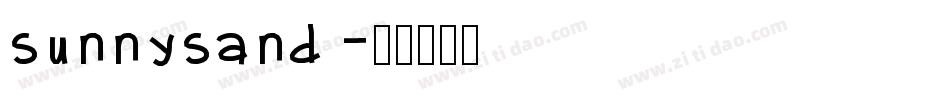SunnySand字体转换