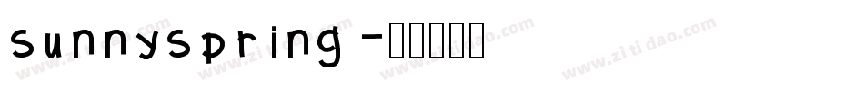 SunnySpring字体转换