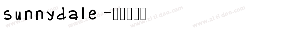 Sunnydale字体转换
