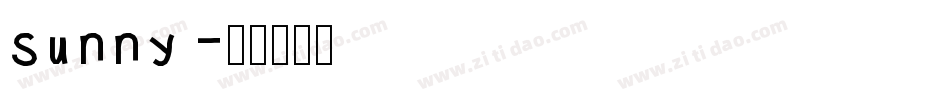 sunny字体转换