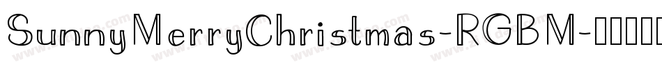 SunnyMerryChristmas-RGBM字体转换
