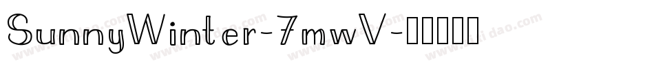 SunnyWinter-7mwV字体转换