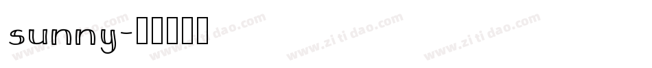 sunny字体转换