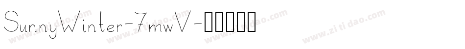 SunnyWinter-7mwV字体转换