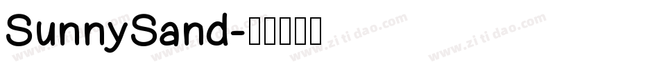 SunnySand字体转换