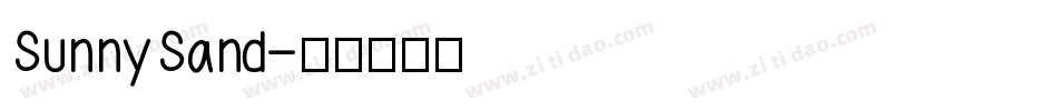 SunnySand字体转换