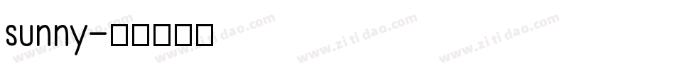 sunny字体转换