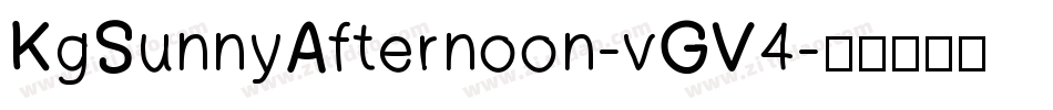 KgSunnyAfternoon-vGV4字体转换