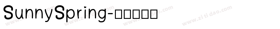 SunnySpring字体转换
