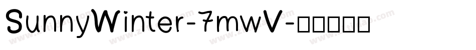 SunnyWinter-7mwV字体转换