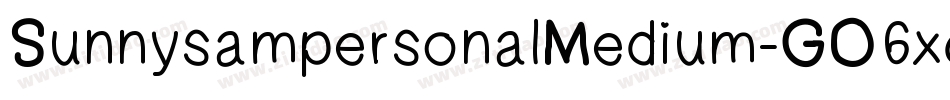 SunnysampersonalMedium-GO6xq字体转换