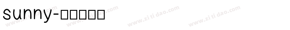sunny字体转换