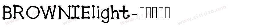 BROWNIElight字体转换