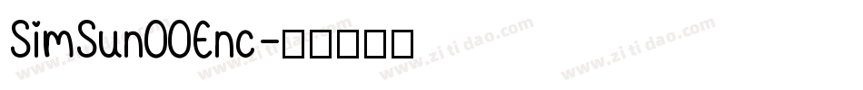 SimSunOOEnc字体转换
