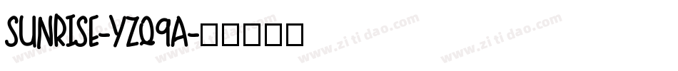 Sunrise-Yzq9a字体转换