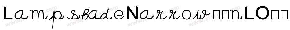 LampshadeNarrow-jnLO字体转换