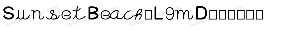 SunsetBeach-L9mD字体转换
