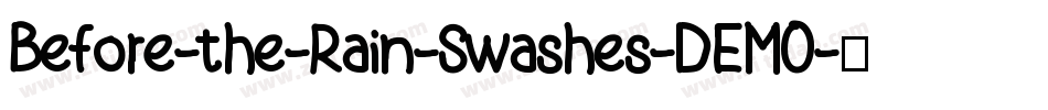 Before-the-Rain-Swashes-DEMO字体转换