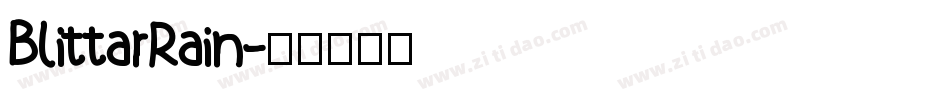 BlittarRain字体转换