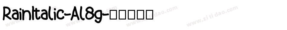 RainItalic-Al8g字体转换