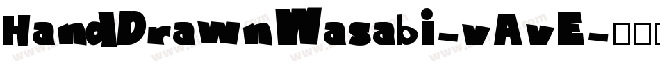 HandDrawnWasabi-vAvE字体转换