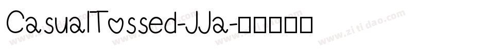 CasualTossed-JJa字体转换