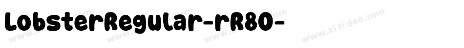 LobsterRegular-rR8O字体转换