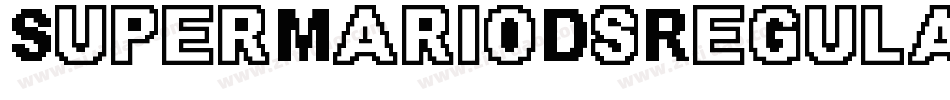 SuperMarioDsRegular-Ea4R8字体转换