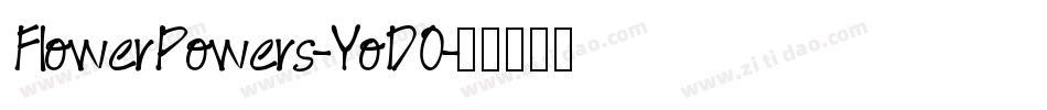 FlowerPowers-YoDO字体转换