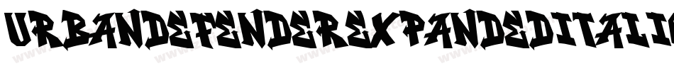 UrbanDefenderExpandedItalic-qPK5字体转换