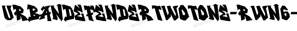 UrbanDefenderTwotone-RWn6字体转换