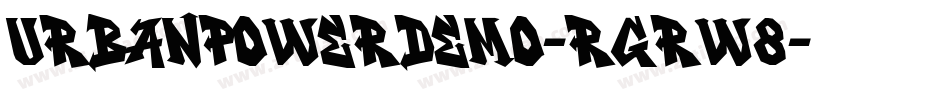 UrbanPowerDemo-rgrw8字体转换