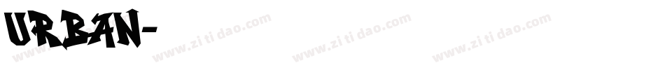 urban字体转换