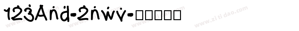 123And-2nwv字体转换