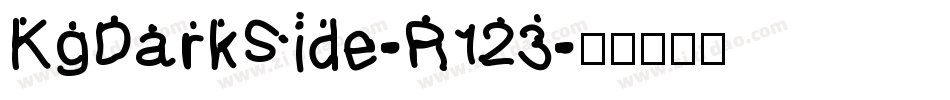 KgDarkSide-R123字体转换