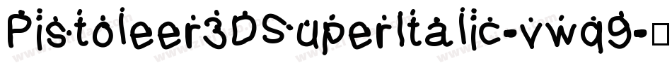 Pistoleer3DSuperItalic-vwq9字体转换
