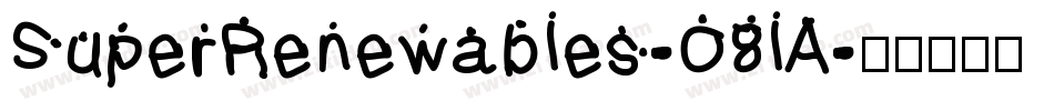 SuperRenewables-O8lA字体转换