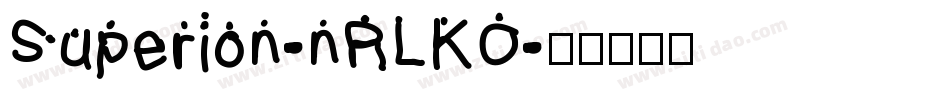 Superion-nRLKO字体转换