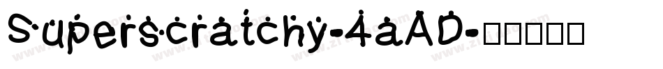 Superscratchy-4aAD字体转换