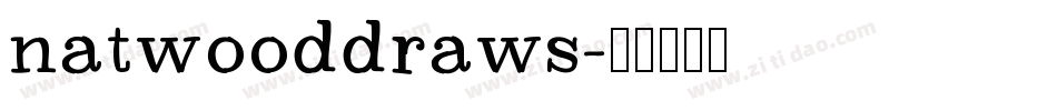 natwooddraws字体转换
