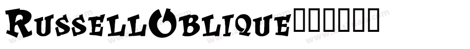 RussellOblique字体转换