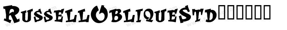 RussellObliqueStd字体转换
