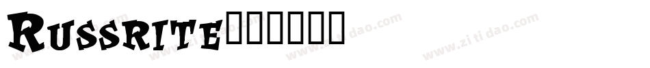 Russrite字体转换