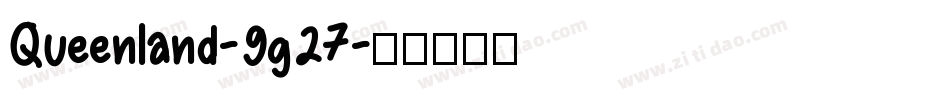 Queenland-9g27字体转换