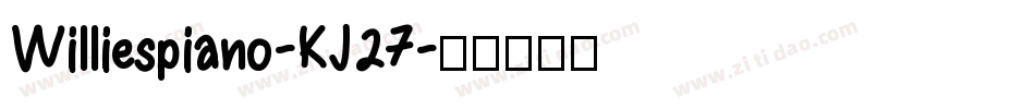 Williespiano-KJ27字体转换