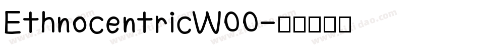 EthnocentricW00字体转换