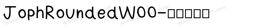 JophRoundedW00字体转换