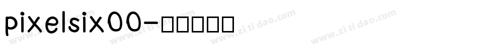 pixelsix00字体转换